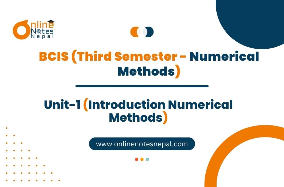Introduction Numerical Methods Photo